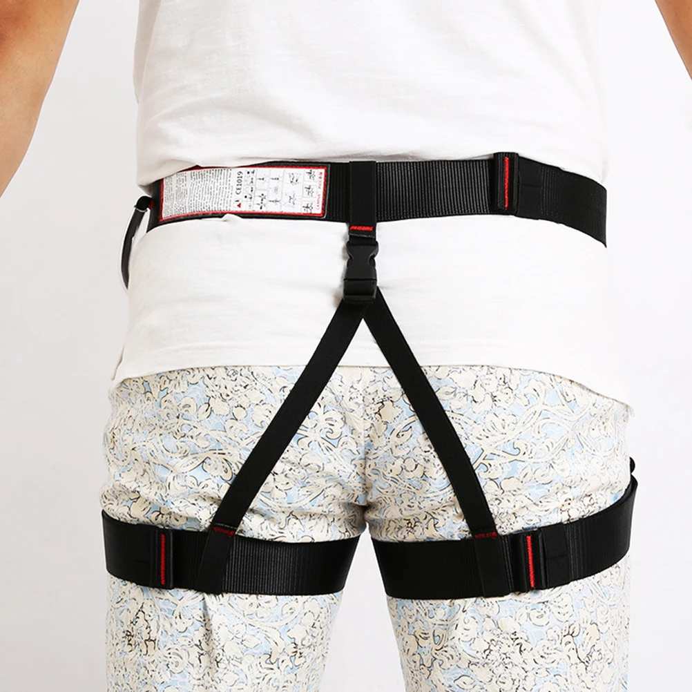 

One Size Half Body Climbing Harness 800Kg Load Capacity Anti Falling Safety Belt Outdoor Tree Mountaineering Fire Rescue Indoor