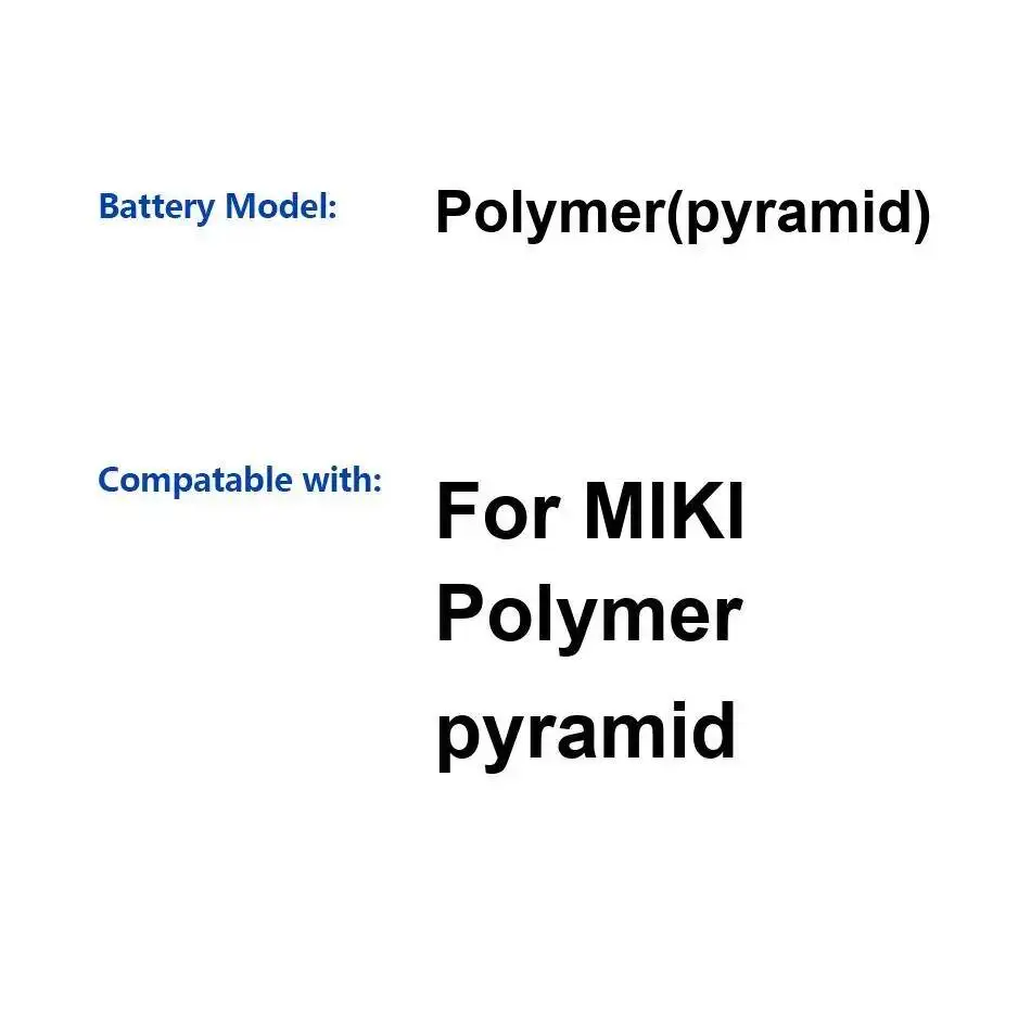 

Надежный источник питания для мобильного телефона Miki Polymer Pyramid, аккумулятор 4550 мАч Polymer Pyramid