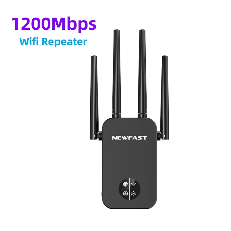 AC1200 WiFi 5 Repeater Router Dual Band 2.4G&5.8Ghz Wireless Wi-fi Extender Amplificador 4 Antenna Gigabit For Home