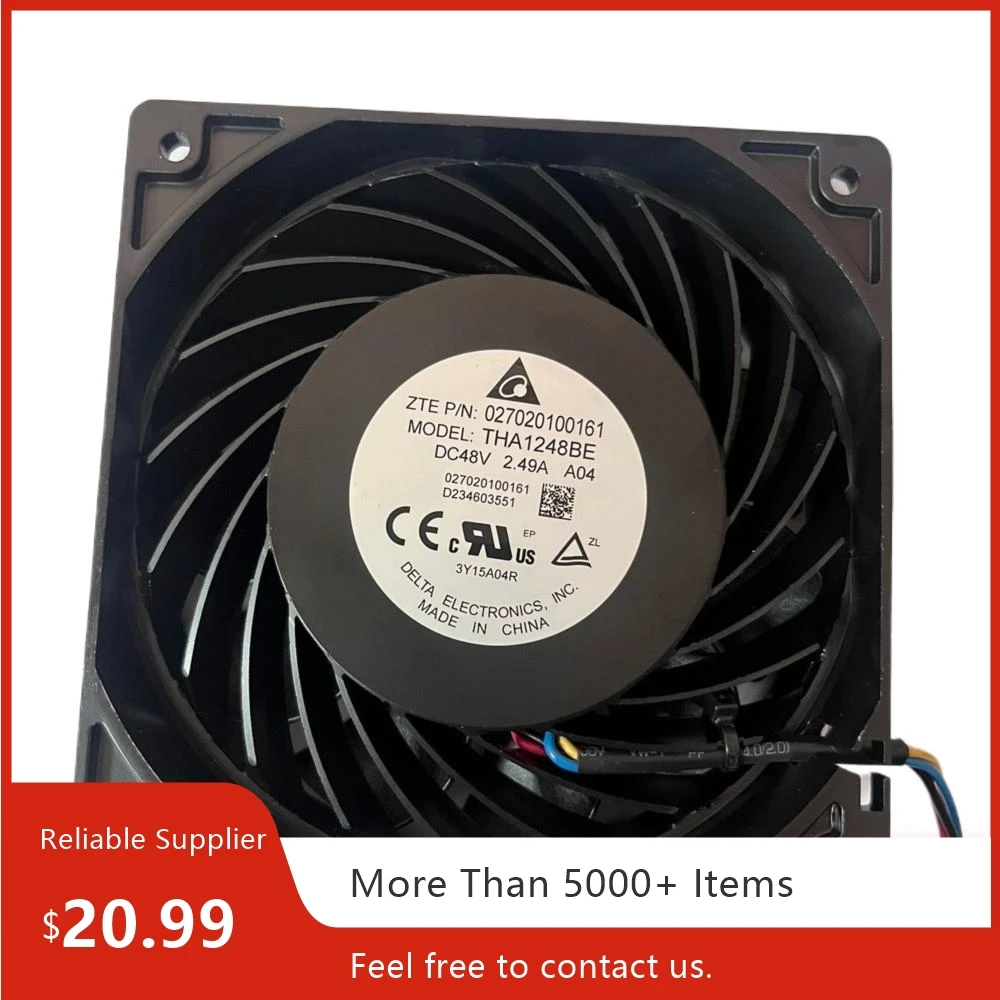 

For Original Delta 12038 48V 2.49A High Airflow Server Fan THA1248BE Full (for Huawei 4Pin 6Wire) 500 12708 25 AD1224HB-Y51