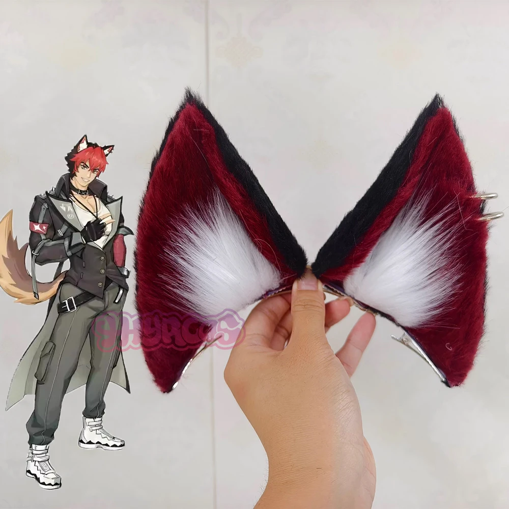 Zenless Zone Zero Komano Manato Cosplay Tierohren und Schwanz-Set Cartoon Wolfsohren und -schwänze Maßgefertigte Requisiten Zubehör Perücke Schuhe