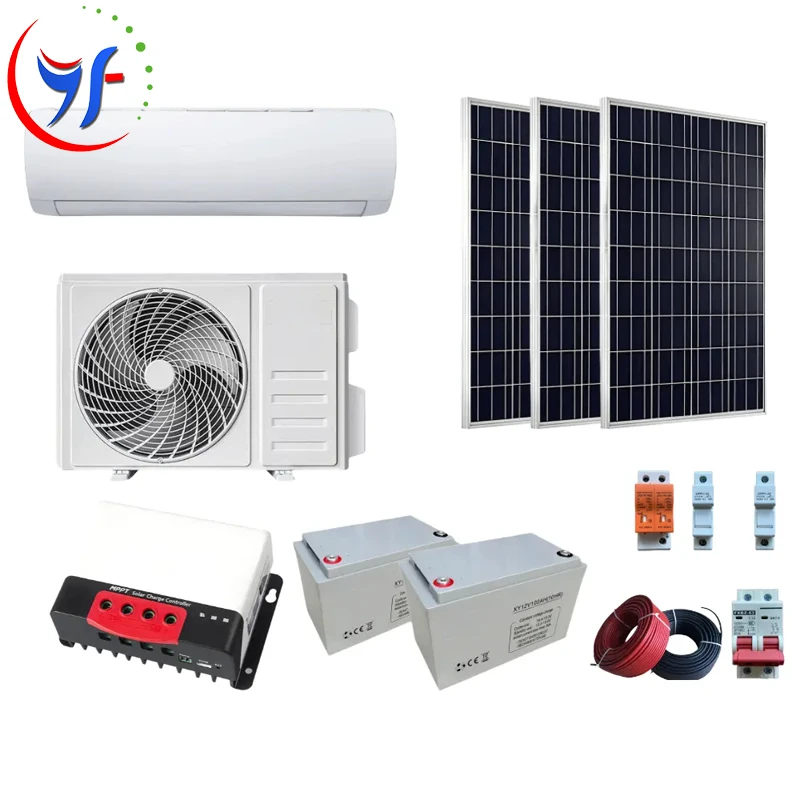 High Efficiency on Off Grid 1hp 1.5hp 2hp 3hp Solar Cell Air Conditioner for Home Solar Powered Air Conditioner Price
