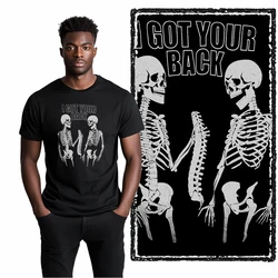 Coolmind U0061-T2 Funny Skull Graphic Print Men T Shirt 100% Cotton Unisex Skull Print Tshirt Men High Quality Tee Shirts