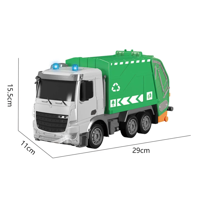 1:24 Big RC Garbage Truck Heavy Bulldozer Tractor Model Engineering Car Excavator Radio Controlled Car Toys for Boys Kids Gifts