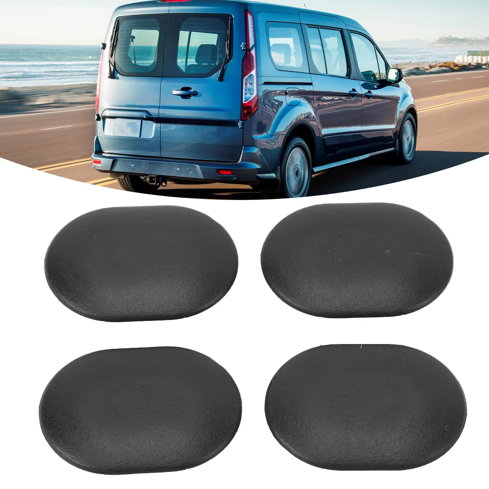 

4 шт., заглушка для багажника на крышу, пылезащитная задняя часть для Ford Transit Connect, аксессуар для багажника на крышу