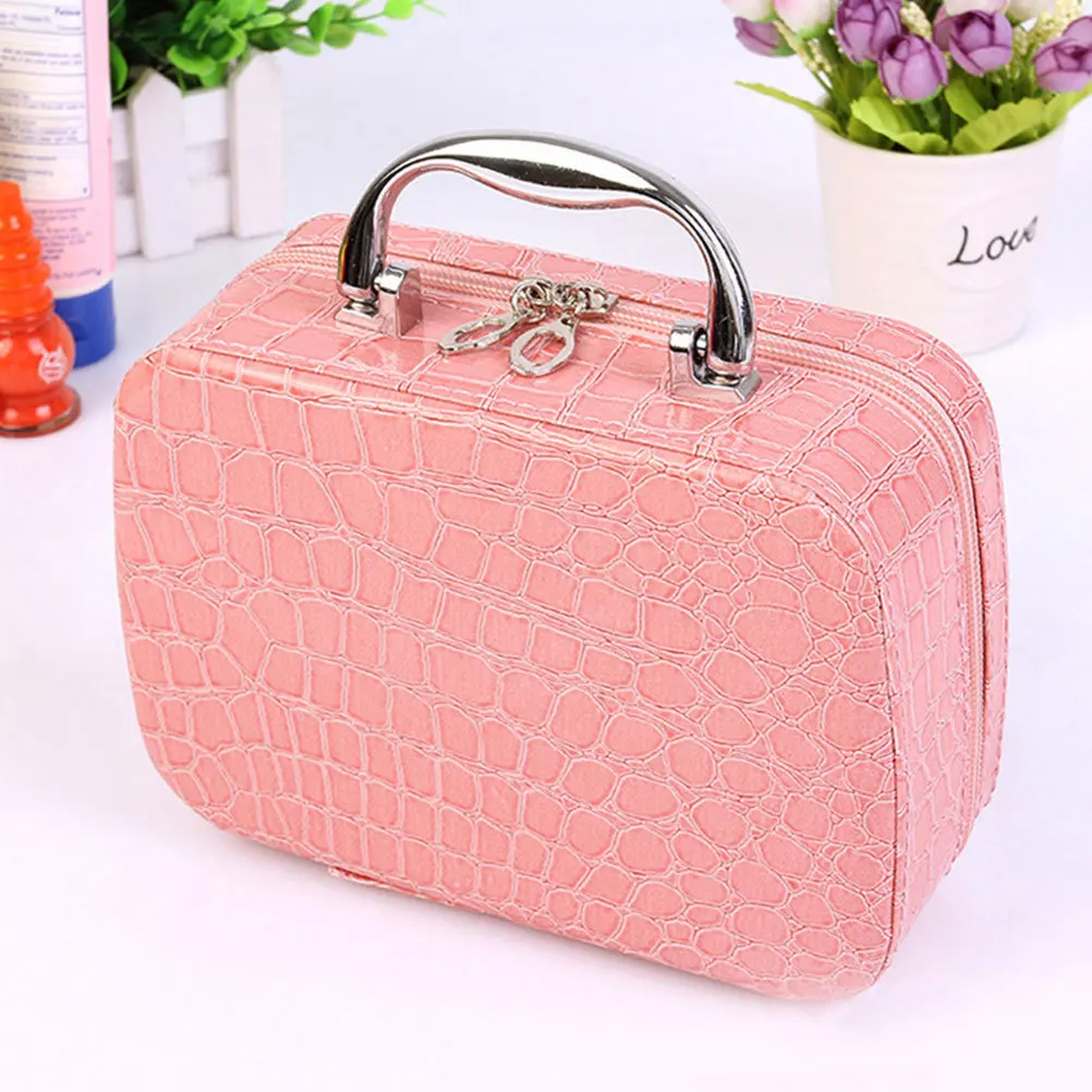 

Large Capacity Bag Travel Makeup Case Durable Storage Box For Women Portable Toiletry Organizer Hanging Makeup Bag