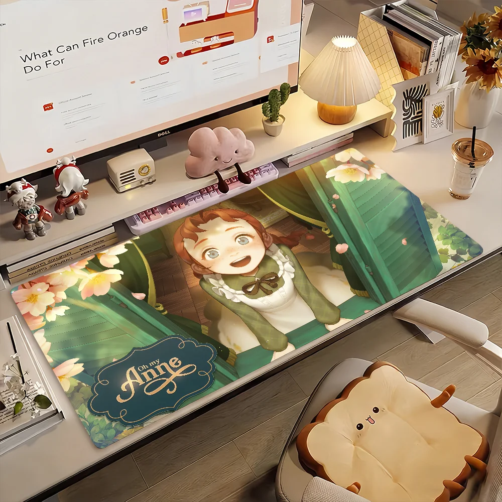 Anne of Green G-Gables Mouse Pad Computer Laptop Rubber Non-slip Mouse Mat Mousepad Gamers Decoracion Desk Mat