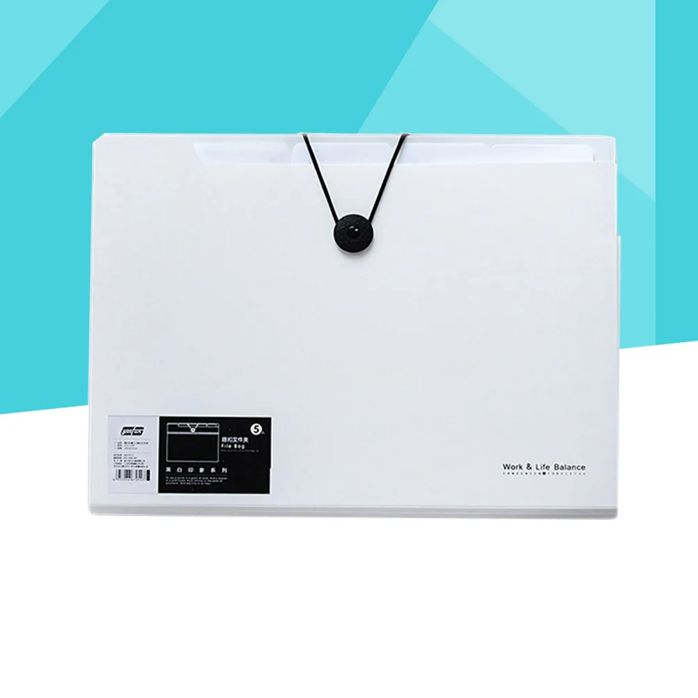 

Plastic Buckle File Organizer A4 Multi-Layer Expandable Folder for Storing Documents Papers Labels Office School Home