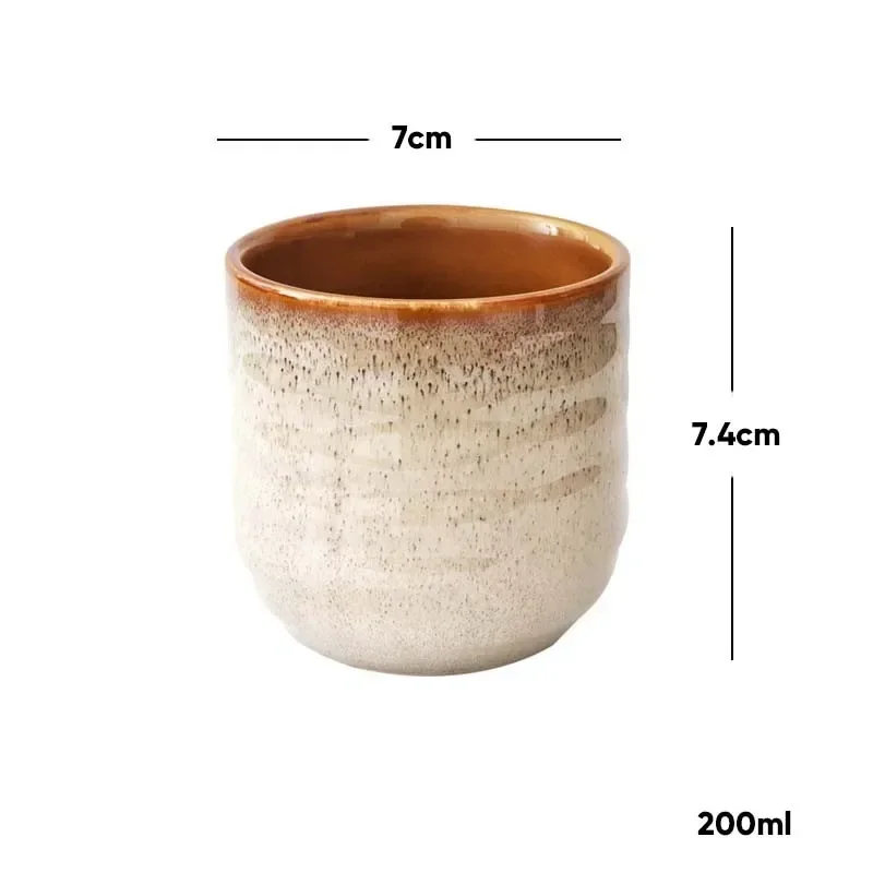 1pcs Japanese Style Ceramic Coffee Cup Porcelain Personal Single Pottery Tea Cups Drinkware Wine Mug Water mugs Wholesale