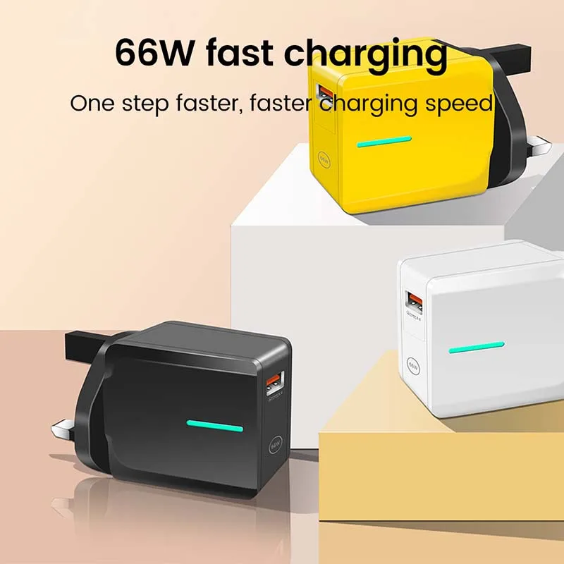 66W Super Fast Charger For Honor 70 80 90 Pro QC5.0 Fast Charging Charger Adapter For Xiaomi 4 in 1 Charging Cable For iPhone 15