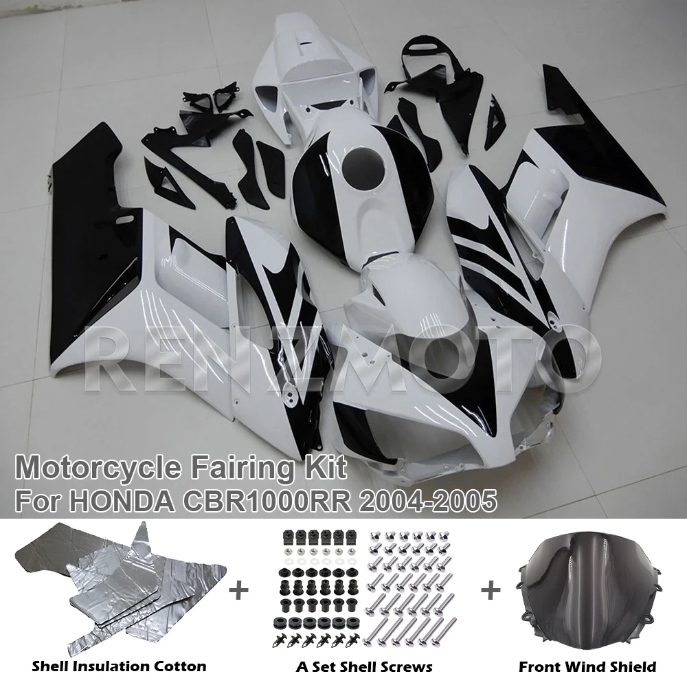 

Комплект обтекателя мотоцикла для Honda CBR1000RR 2004 2005, корпус CBR1000RR 04 05, впрыск 1000RR, усовершенствованная крышка, черный, красный