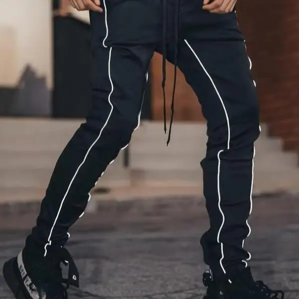 

New Men's Casual Pants High Waist Straight Leg Paratrooper Sle Neutral Faion Winter Collection Unbranded High Quali Mat...