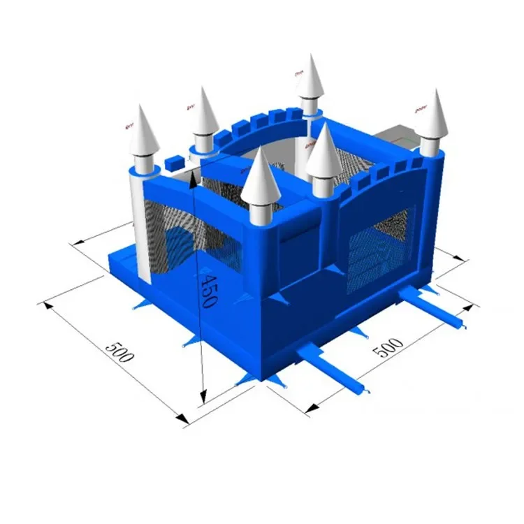 Anna's Ice Mountain Inflatable Bouncy Castle PVC and Tarpaulin Model With Blower Accessory for Outdoor Jumping Fun