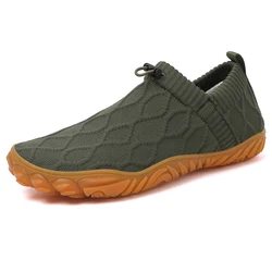Breathable Knitted Men's Vulcanized Shoes Male Slip-on Casual Shoes Fashion Comfortable Man Outdoor Running Footwear