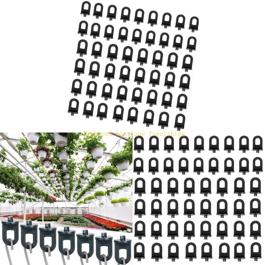 

L9NB 50pcs Парниковые заводы вешалки для заводов зажигания зажигания крючко