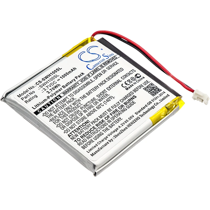 Wireless Headset Battery 1000mAh SP624038,SM-03 for Sony WH-1000MX3,WH-1000MX4,WH-CH710N/B,WH-XB900,WH-XB900N,WH-XB910,WH-XB910N