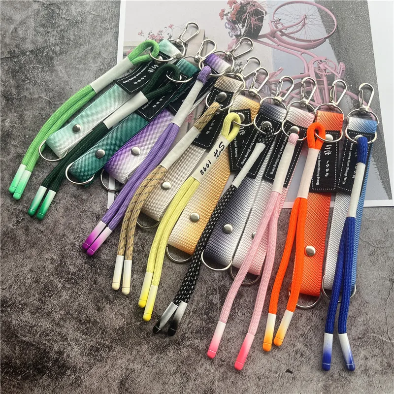 Keycord Detachable Lanyard Color Cord for Keys Strips Upgrade Key Lanyards Bag Decoration Rope Keychain Clothing Accessories