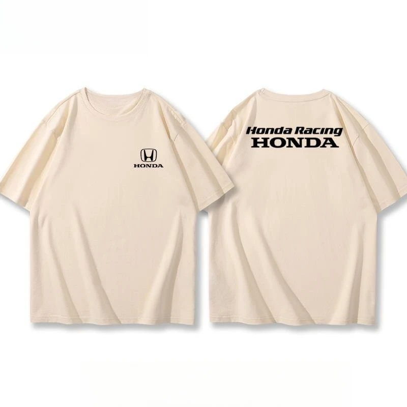 

Honda Car Men's and Women's Short-sleeved Summer Motorcycle Riding T-shirt Overalls Tooling Racing Enthusiasts Car Fan Tops
