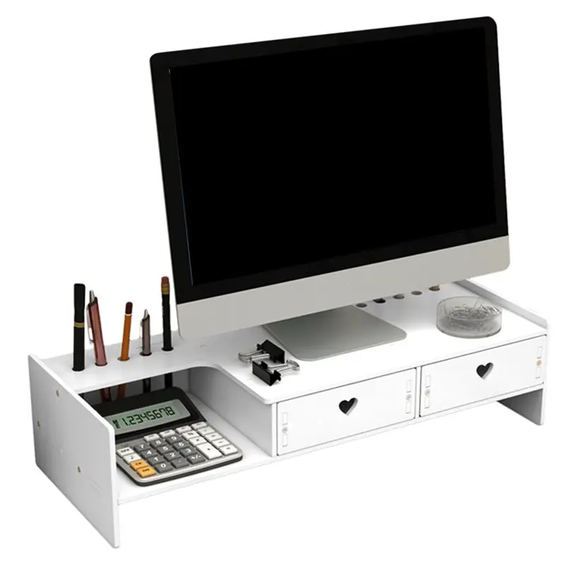 

Настольная подставка AT05 с полками и выдвижными ящиками для монитора, органайзер для офисного стола