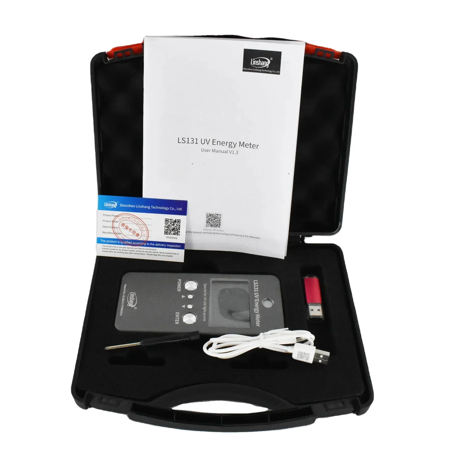 

LS131 UV Energy Meter LED Light Intensity Measuring Range: 0 - 40000 mW/cm2