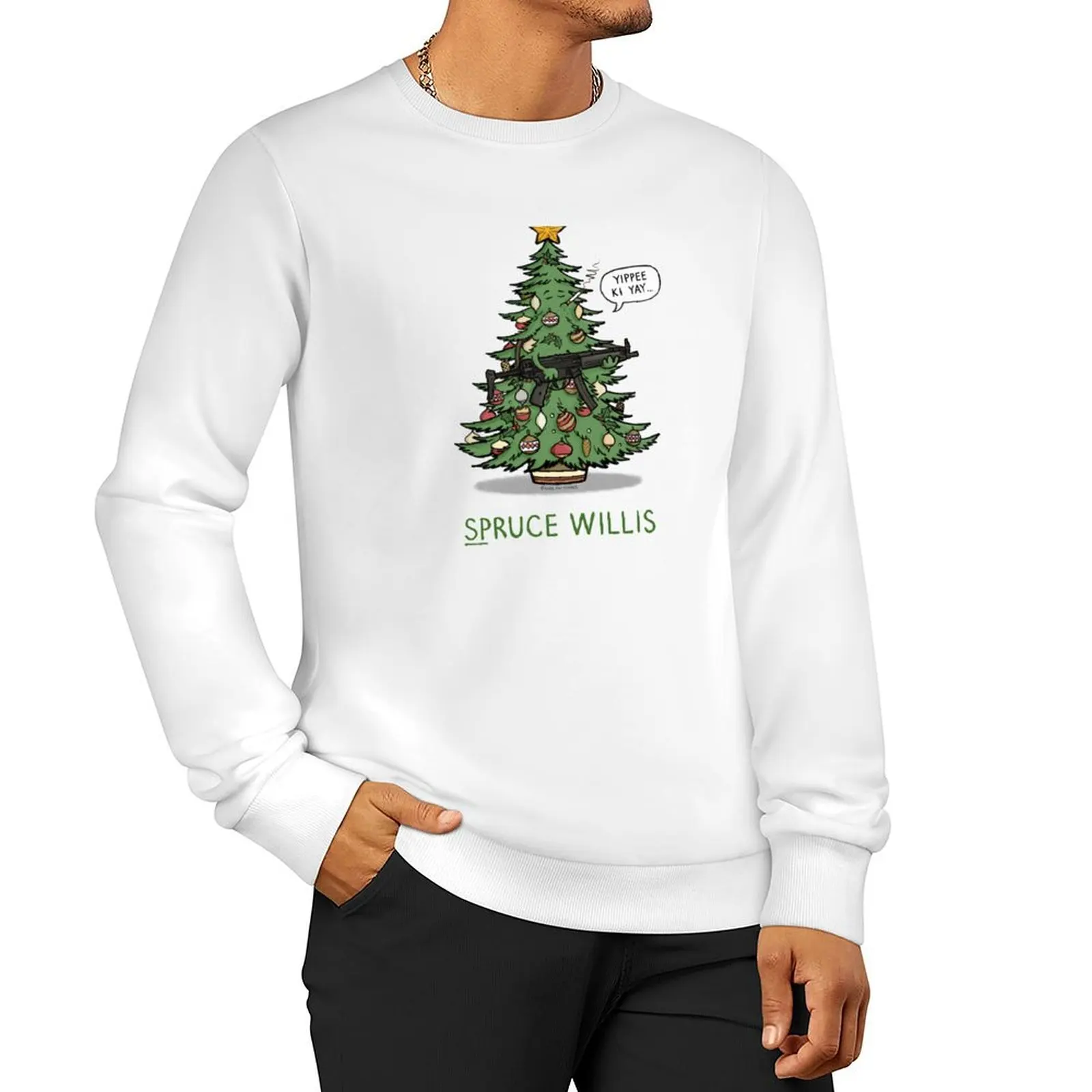 Spruce Willis Sweatshirt mens designer clothes men's sweat-shirt set clothes for men winter man sweatshirt