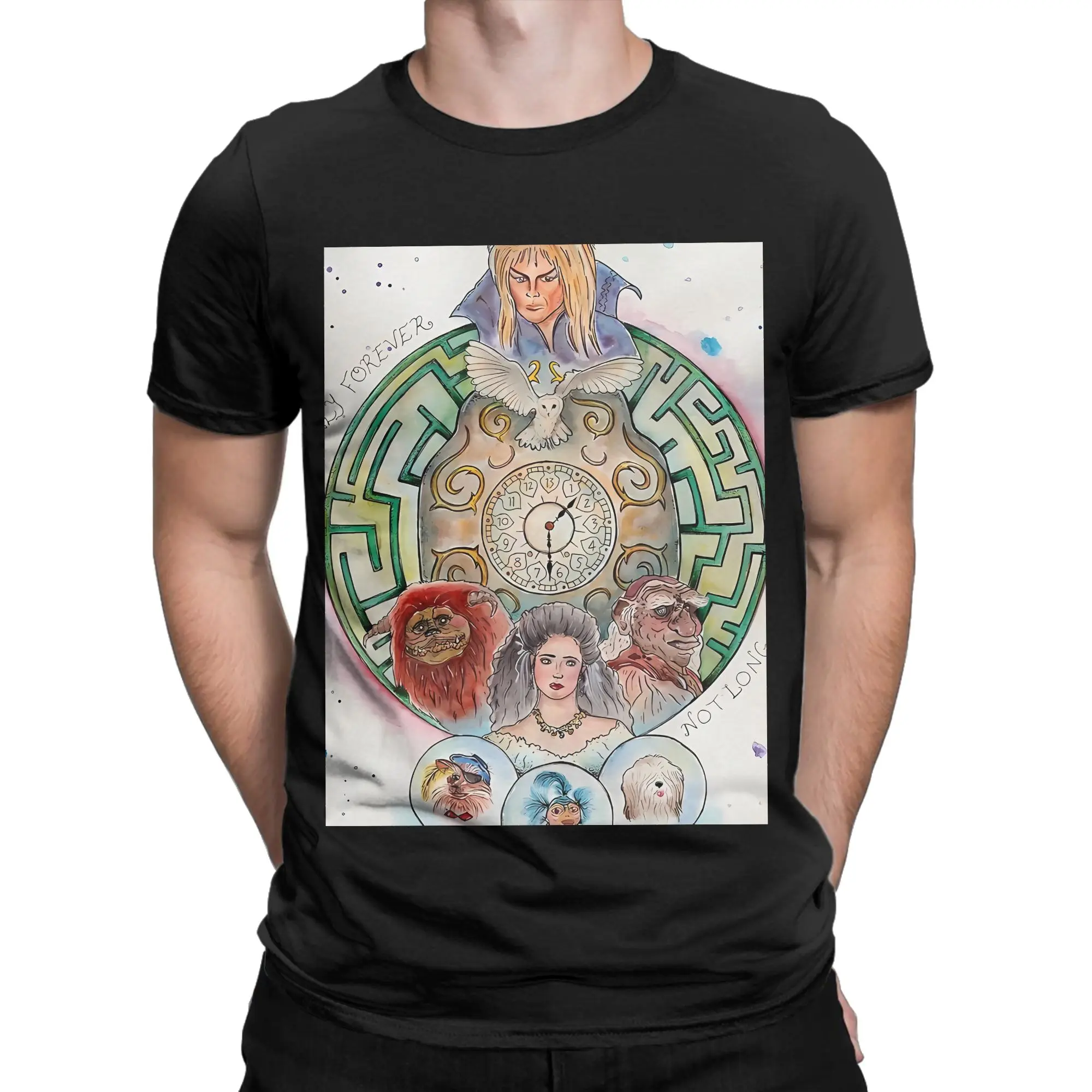 Its Forever Funny 100% Cotton T-Shirt Labyrinth Tees Tops For Men