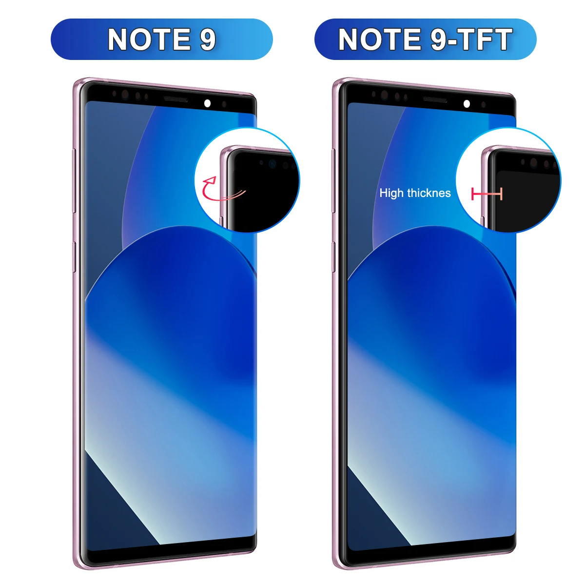 TFT Note9 Screen For Samsung Galaxy Note 9 LCD Display Touch Digitizer For Samsung Note9 N960F/DS Screen Rplacement with Frame