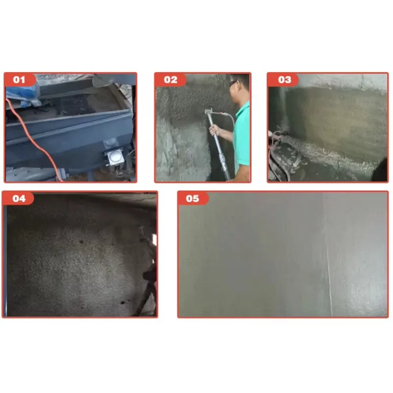 Automatic Wall Rendering Machine Robot Cement Mortar Spray Plasterer Engine 7500W High Efficiency 640M/8h Capacity Jucheng Brand