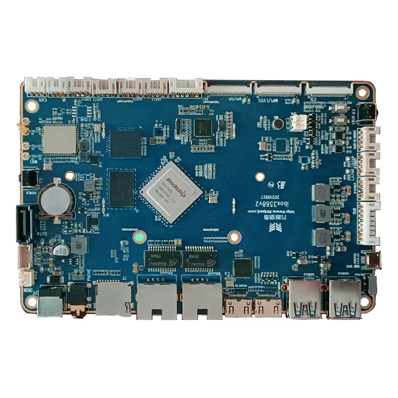 Smartfly iBox3568 Rockchip RK3568 All-In-One Board Quad-Core 64-Bit A55 NPU 0.8 Tops Support Android/Linux Debian Card Computer