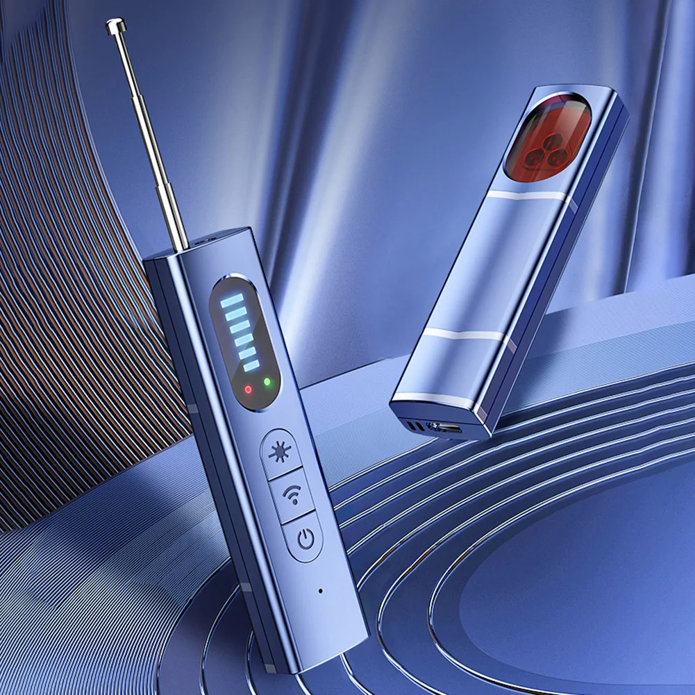 

Wireless RF Signal Scanner Camera Detectors 25H Working Time Signal Detector 5 Levels Adjustable Sensitivity for Office Bathroom