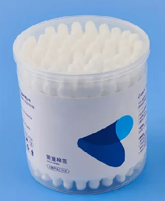 Sample Paper cotton buds eco friendly ear cotton for Daily Use spiral and pointed baby cotton swab