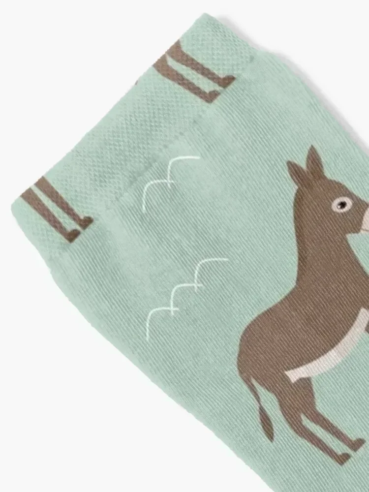 Donkeys all around Socks colored Lots Socks Woman Men's