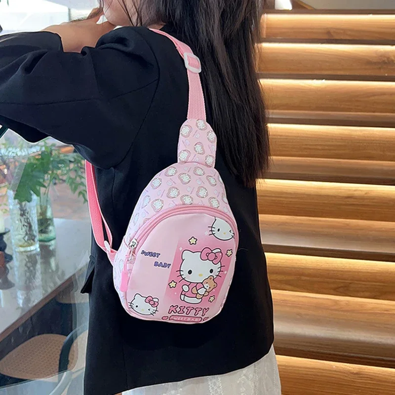 Cute Kawaii HelloKitty Sanrio Family Mini Backpack Cartoon Peripheral Small Backpack Mini Bag Best Birthday Gift For Girls