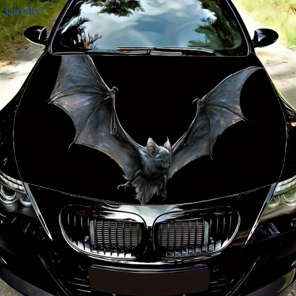 

Dynamic Demon Bats Car hood decals, car cover decorative stickers, and vinyl wraps for cars, SUVs and trucks. Self-adhesive, wat