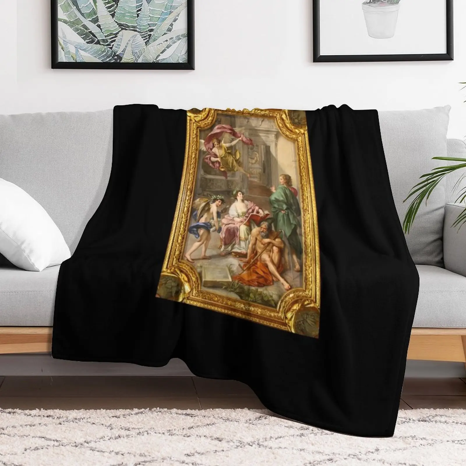 Raphael Fresco Throw Blanket Nap Weighted for sofa Loose Blankets