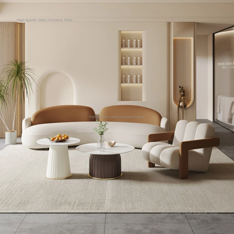 

Nordic Creative Beauty Salon Sofa Modern Minimalist Designer Office Sofa Rest Area High-End Business Furniture Диваны FYSS