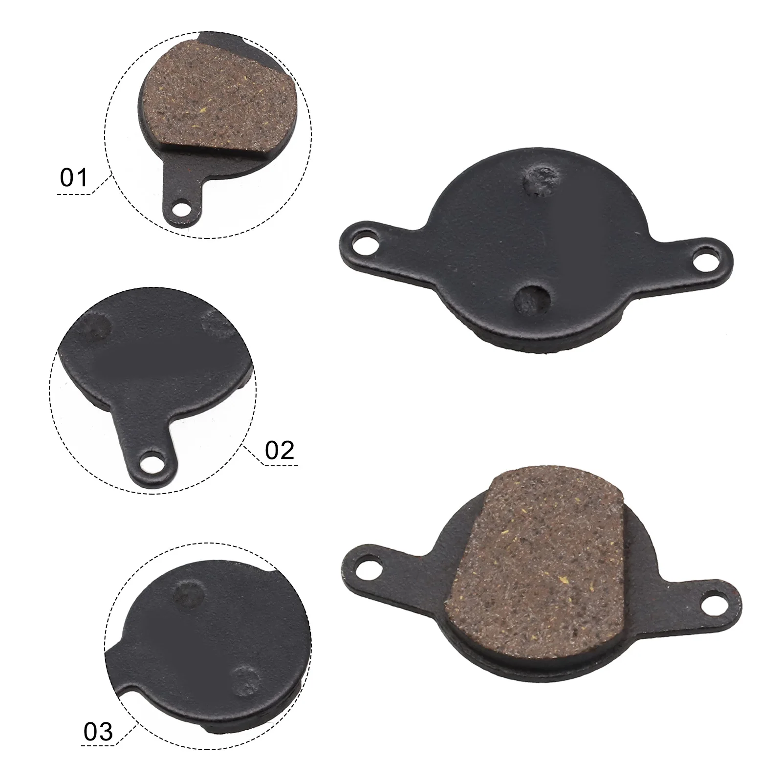 Replacement Metal Bike Bicycle Brake Pad Set with Metal Build and Black Finish for Magura Clara and Louise Models