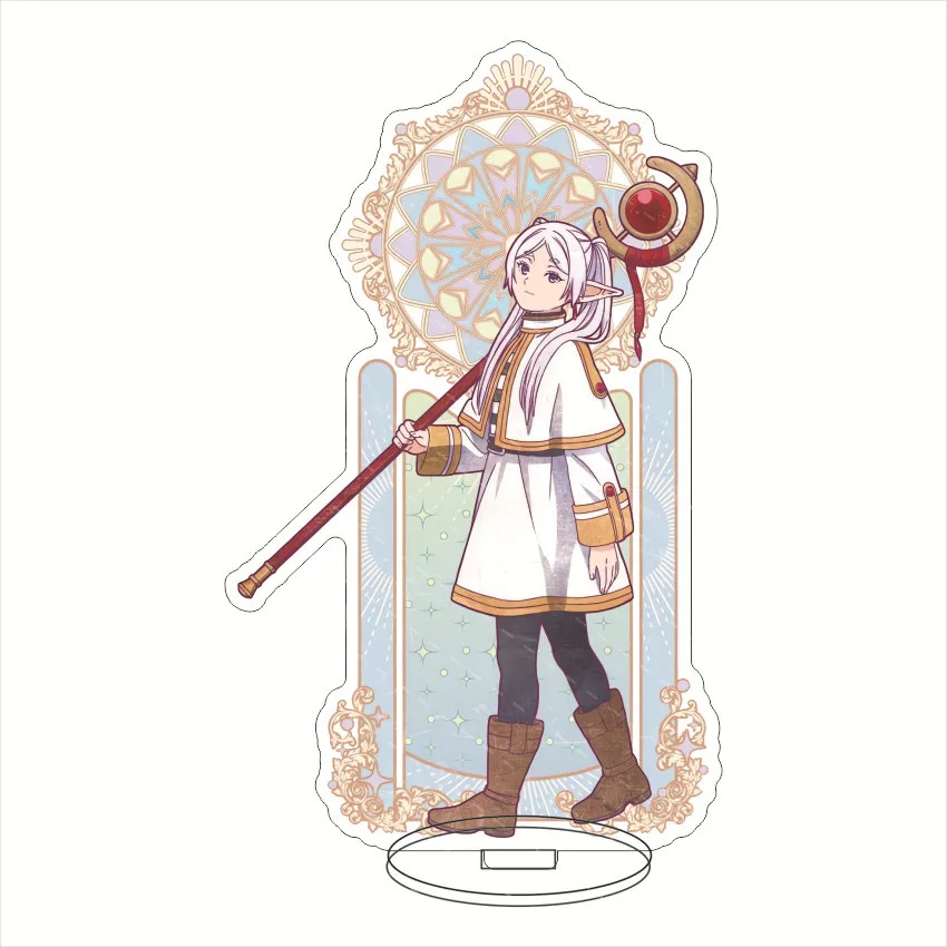 Anime Frieren: Beyond Journey'S End Summer Pool Party Room Decor Wholesale Gift Figure Collection Acrylic Stand Model Plate