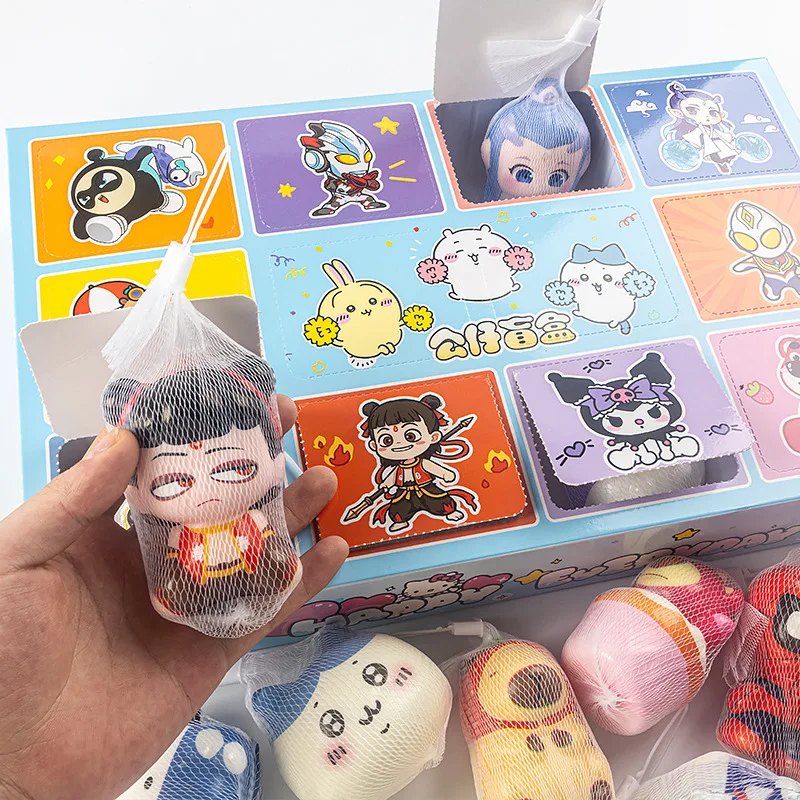 

New Arrival Squeezable Toy Mix Bag Primary School Students Reward Street Stall Hole Hole Joy Children Squeezable Fun Blind Box