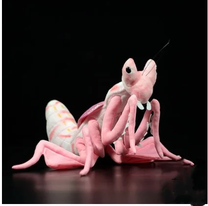 Simulation Cute Pink Mantis Plush Toy Cute Malaysian Praying Mantis For Children Baby Birthday Gift