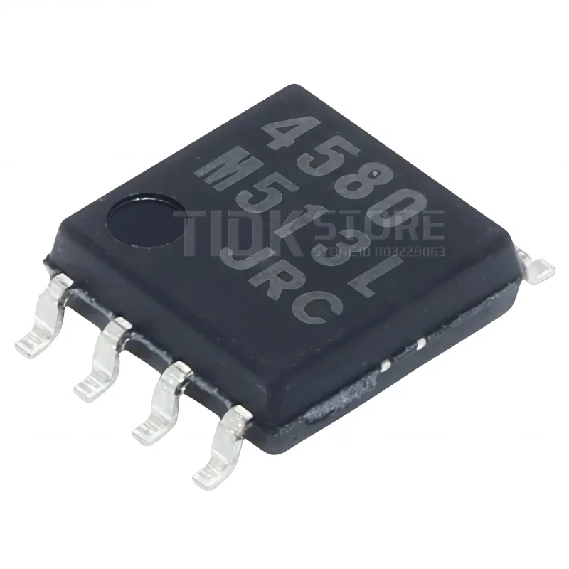 20PCS NJM4580M-TE1 NJM4580M JRC4580 SMD SOP8 NJM4580 Dual Operational Amplifier 100% NEW