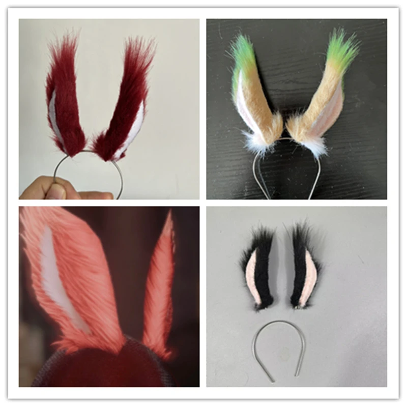 

Mini Anime Cosplay Rabbit Ears Hairhoop Hairpin Headwear For 1/3 BJD SD Doll Cosplay Costume Accessories Customized Made