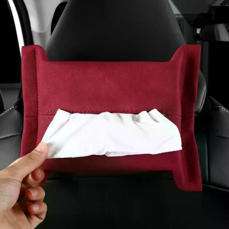 Car Tissue Box, Armrest Box Tissue Pack, Car Seat Back Hanging Type, Sun Visor Tissue Bag, Storage For Car Interior Decoration