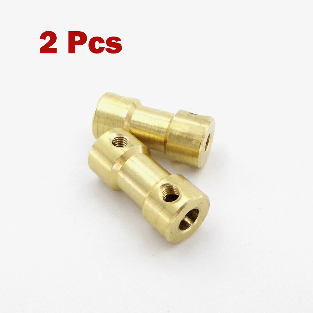 2/2.3/3/3.17Mm 2 Stuks Messing Stijve Zeshoekige Koppeling Motoras Koppeling Connector Mouw Voor Rc Boot Auto Robot Auto