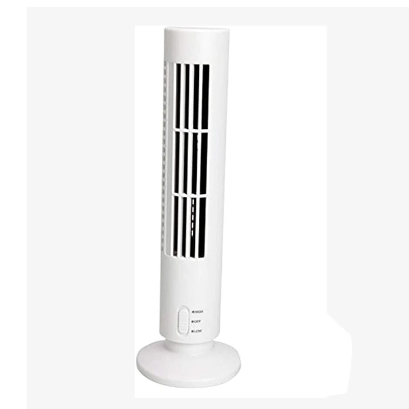 ABGR-USB Leafless Small Fan Tower Electric Fan Vertical Air Conditioner Fan Tower Fan
