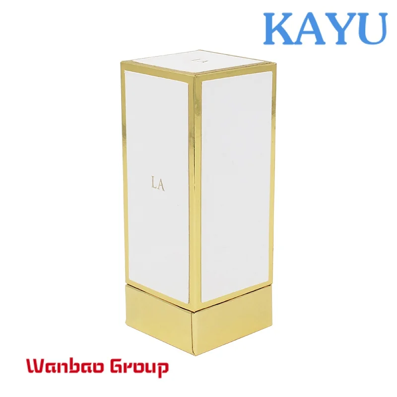 Custom  Customized Luxury Plain Gold Boxes With Logo Perfume Bottle Packaging Box For Cosmetic