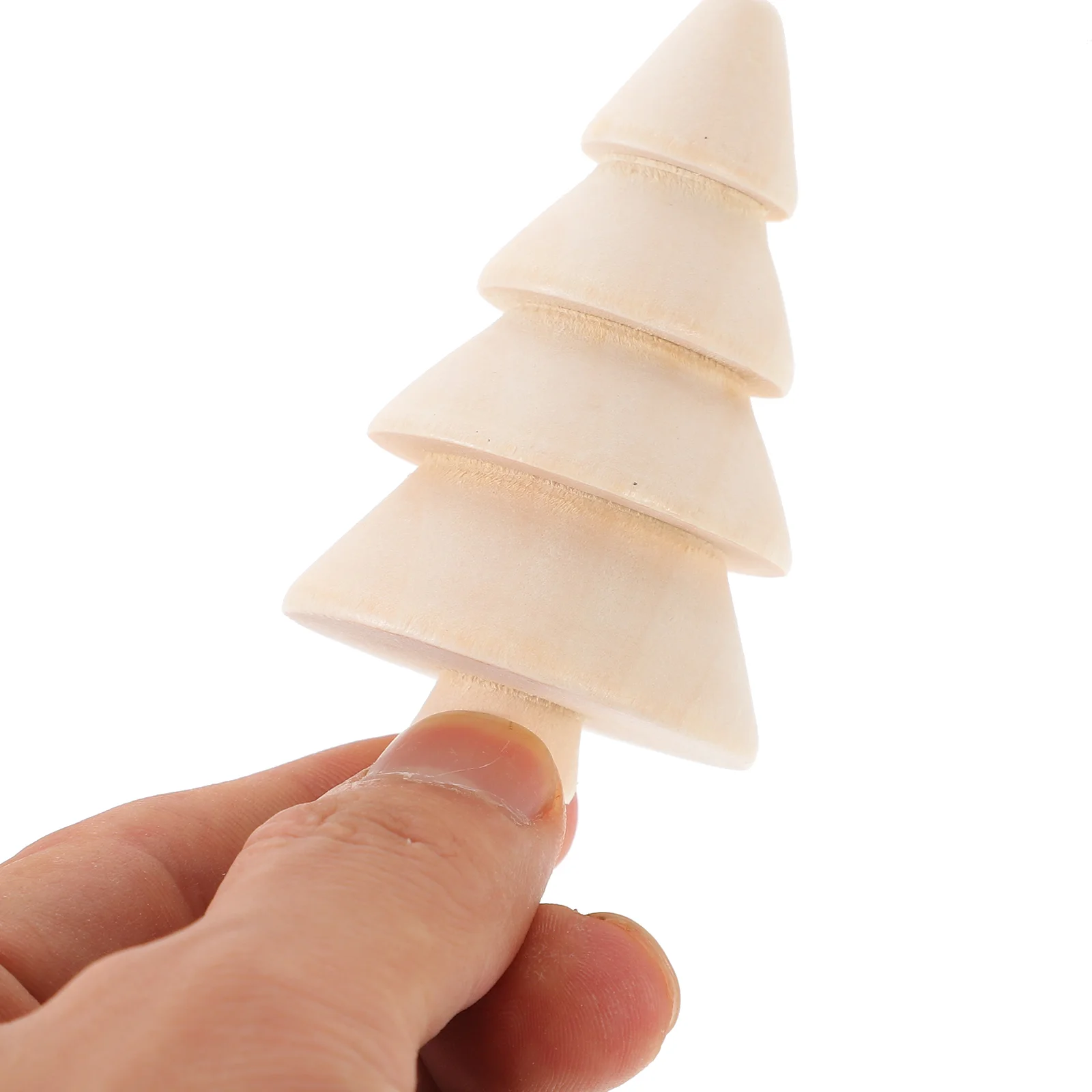  10 Pcs Baby Child Outdoor Halloween Decorations Collapsible Christmas Tree Wooden Xmas
