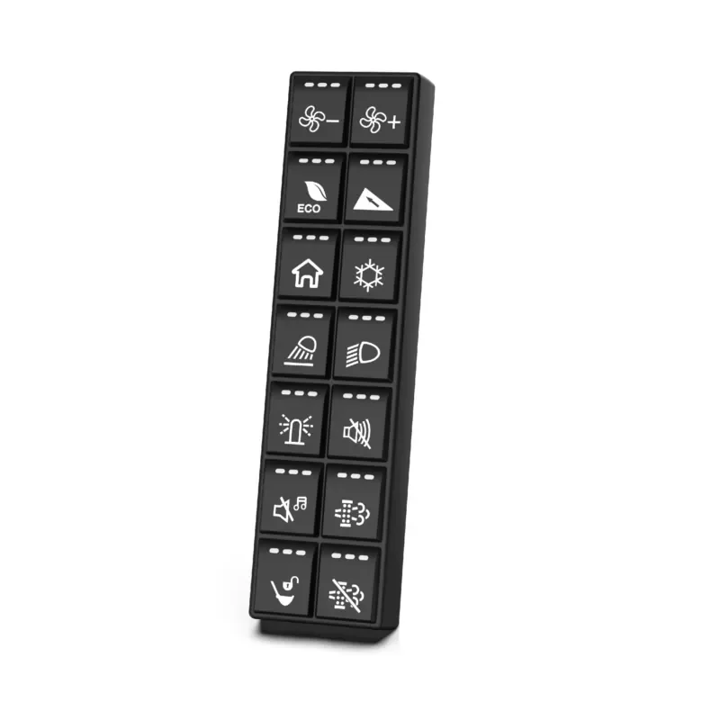 MAF 14 Buttons Intelligent Keypad IP67 Waterproof Armrest Panel CAN Bus Silicone Button Pad in Stock