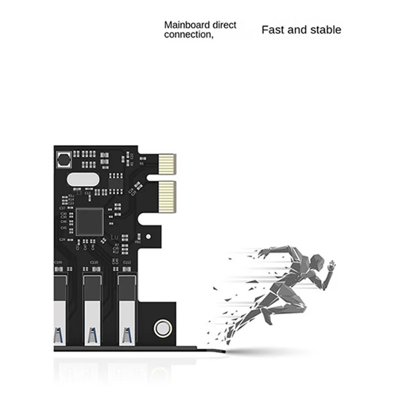 PVU3-7U USB3.0 Карта расширения для настольного компьютера 1-противление 7, компьютерные аксессуары для корпуса-X64A