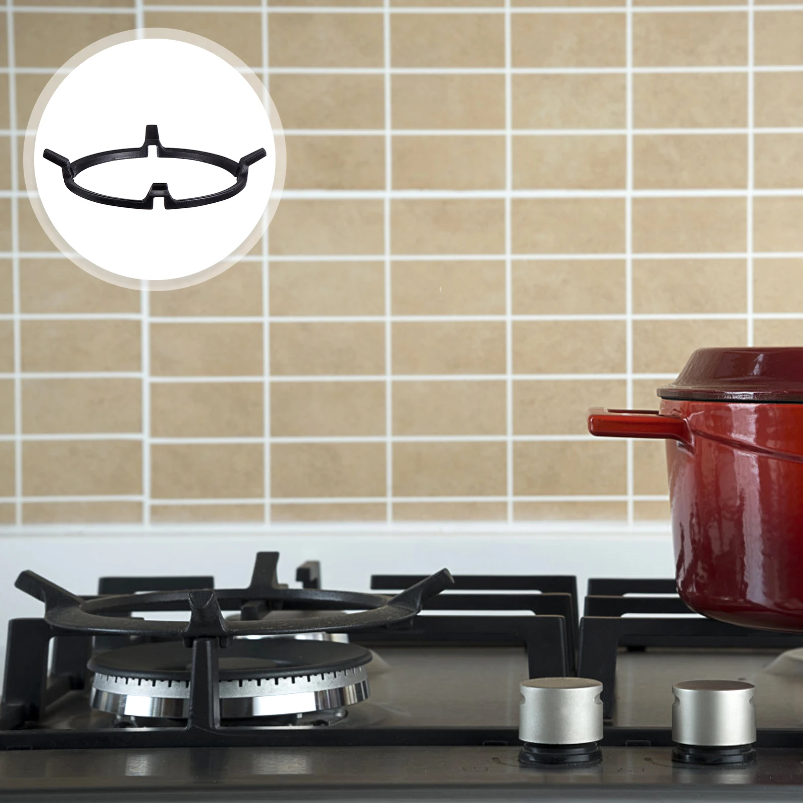 

Gas Stove Racks Premium Cast Iron Anti Skid Pot Brackets Kitchen Gadgets Home Hotel Restaurant Balancing Pots Pans Stove Top
